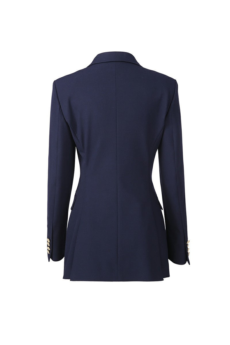 Diana Navy Double Breasted Suit Jacket