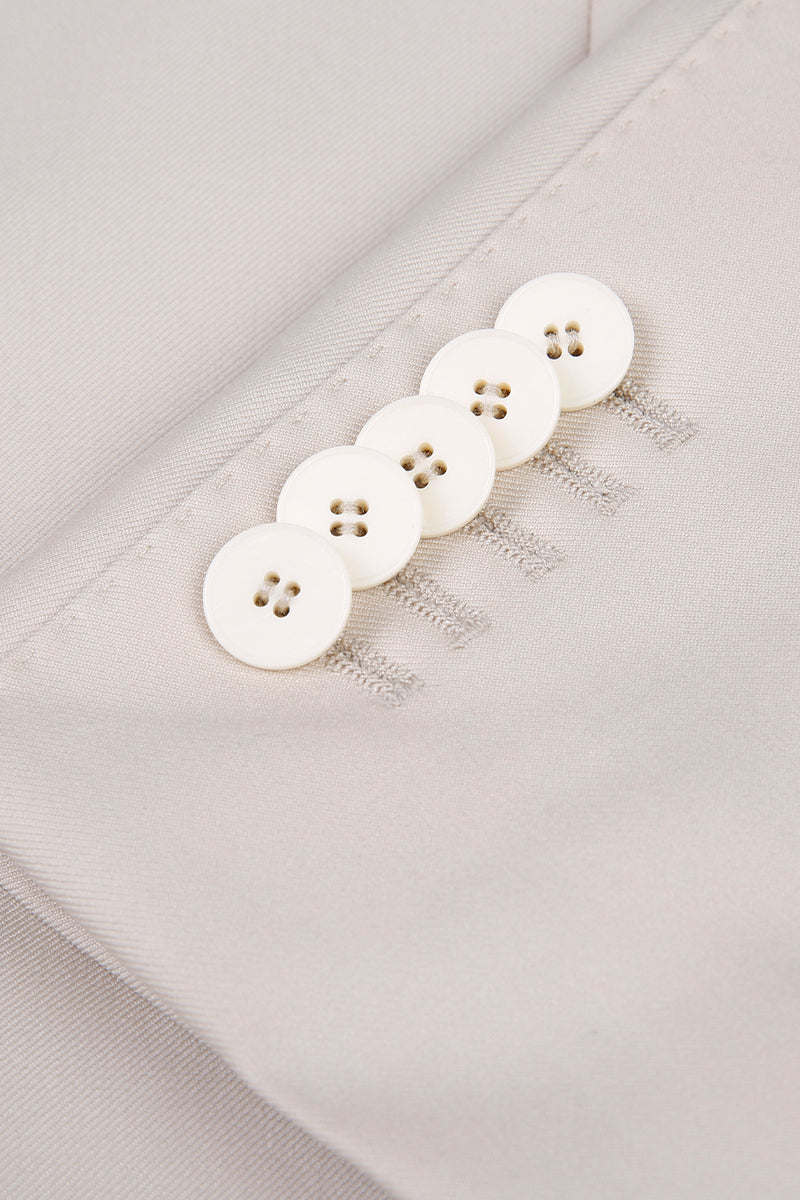 Vitale Barberis Canonico 1663 Sand Grey Double-Breasted Suit