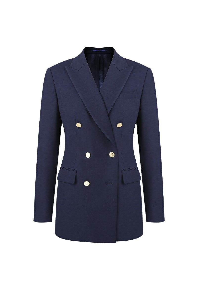 Diana Navy Double Breasted Suit Jacket
