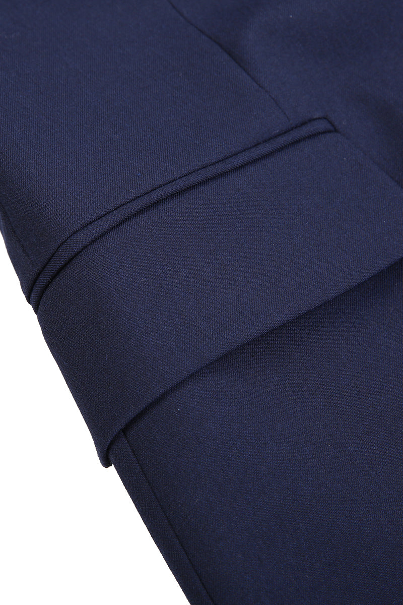 Diana Navy Double Breasted Suit Jacket