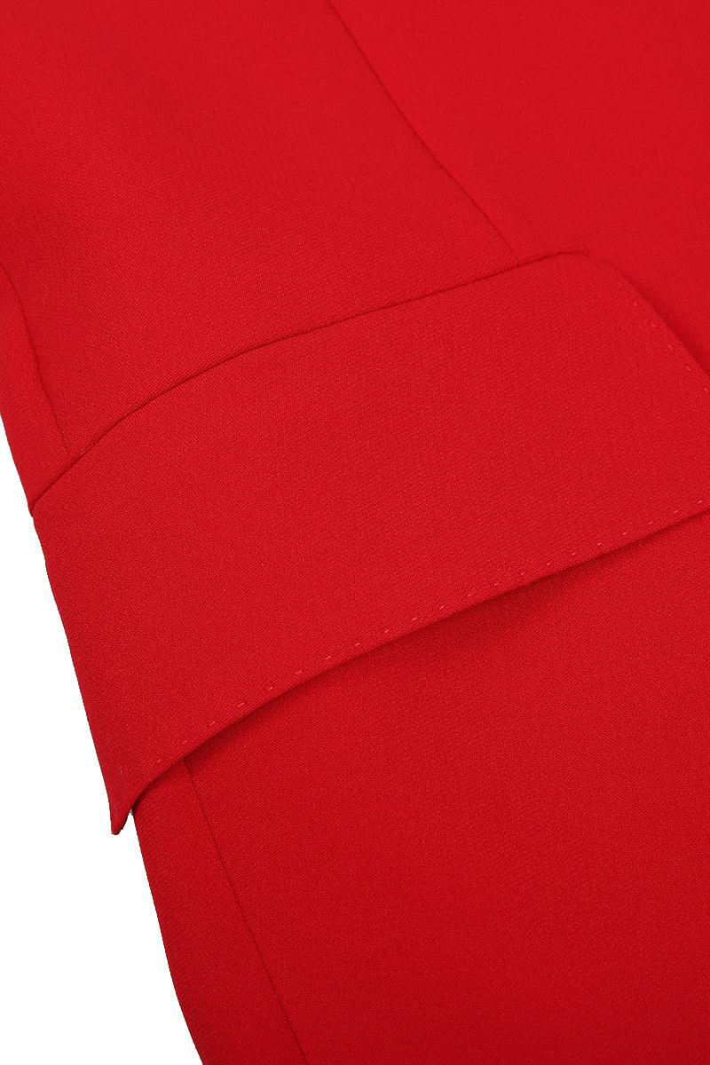 Victoria Red Single Breasted Suit