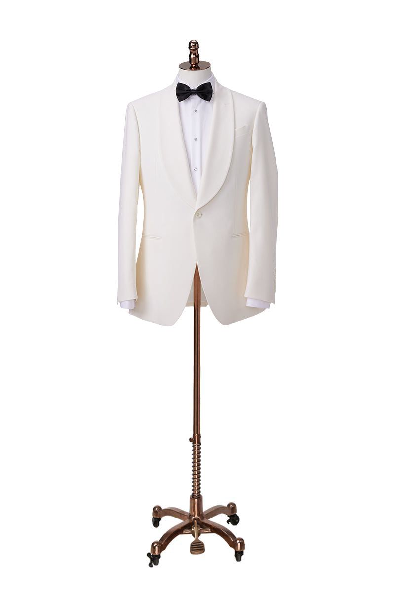 Oliver Ivory Shawl Lapel Tuxedo Jacket