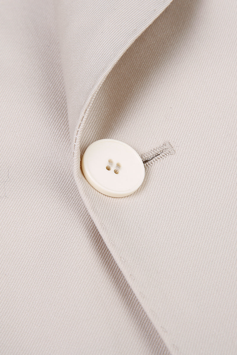 Vitale Barberis Canonico 1663 Sand Grey Double-Breasted Suit